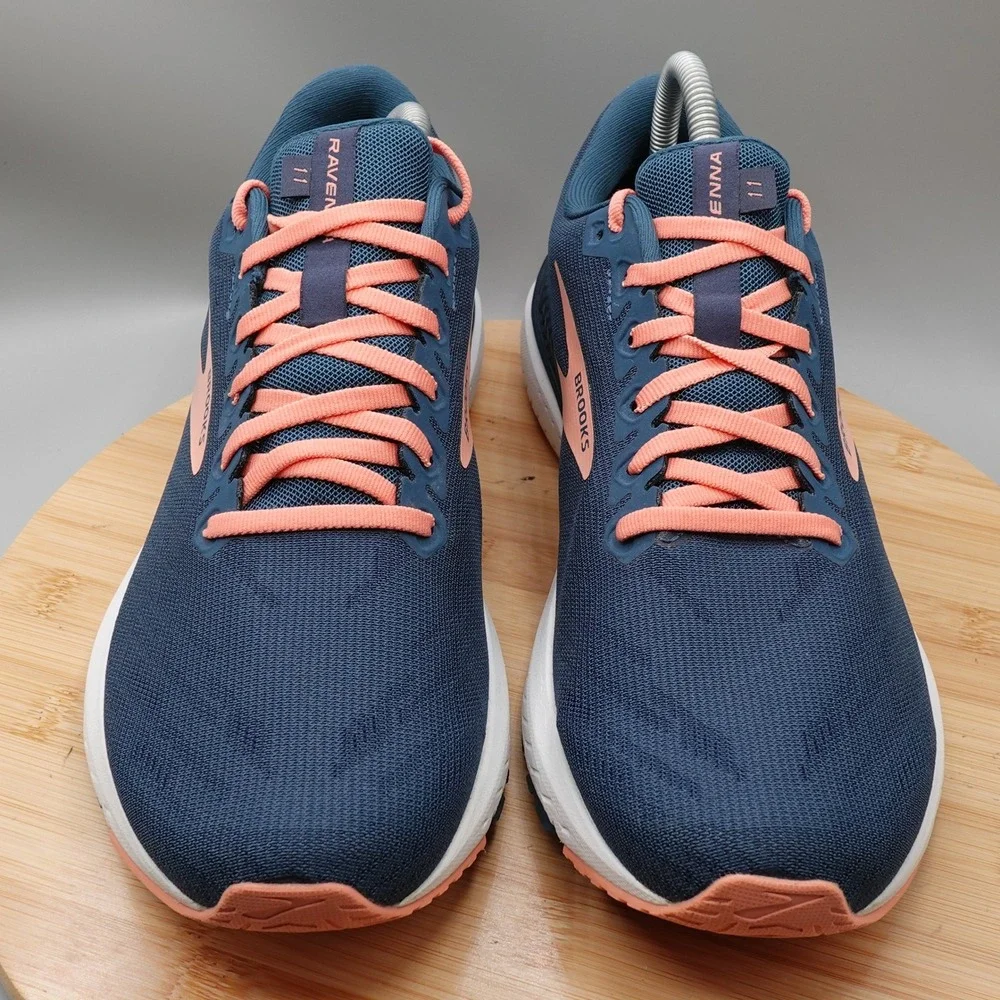 Brooks Shoes Womens 12 Blue Ravenna 11 Running Sneakers 1203181B480